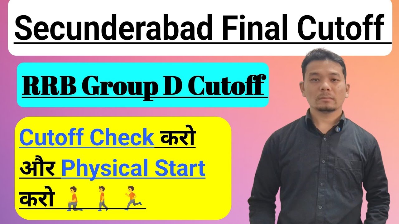 Rrb Group D secunderabad cutoff | Rrb group D final cutoff | rrb group D cutoff | group D pet cutoff