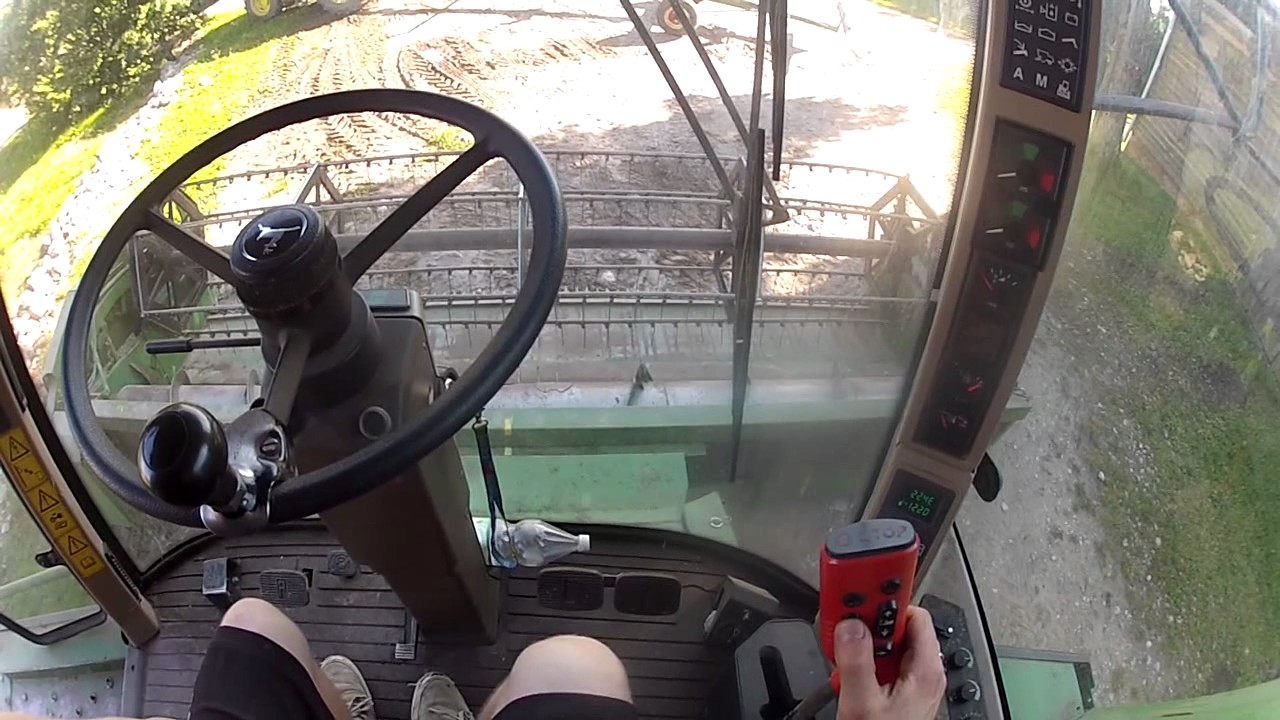 Żniwa rzepakowe 2017/ John Deere 2256 & John Deere 6110MC/Kula