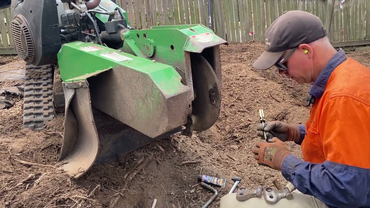 Stump Grinding Tech Tip #8 Pocket Bolts.