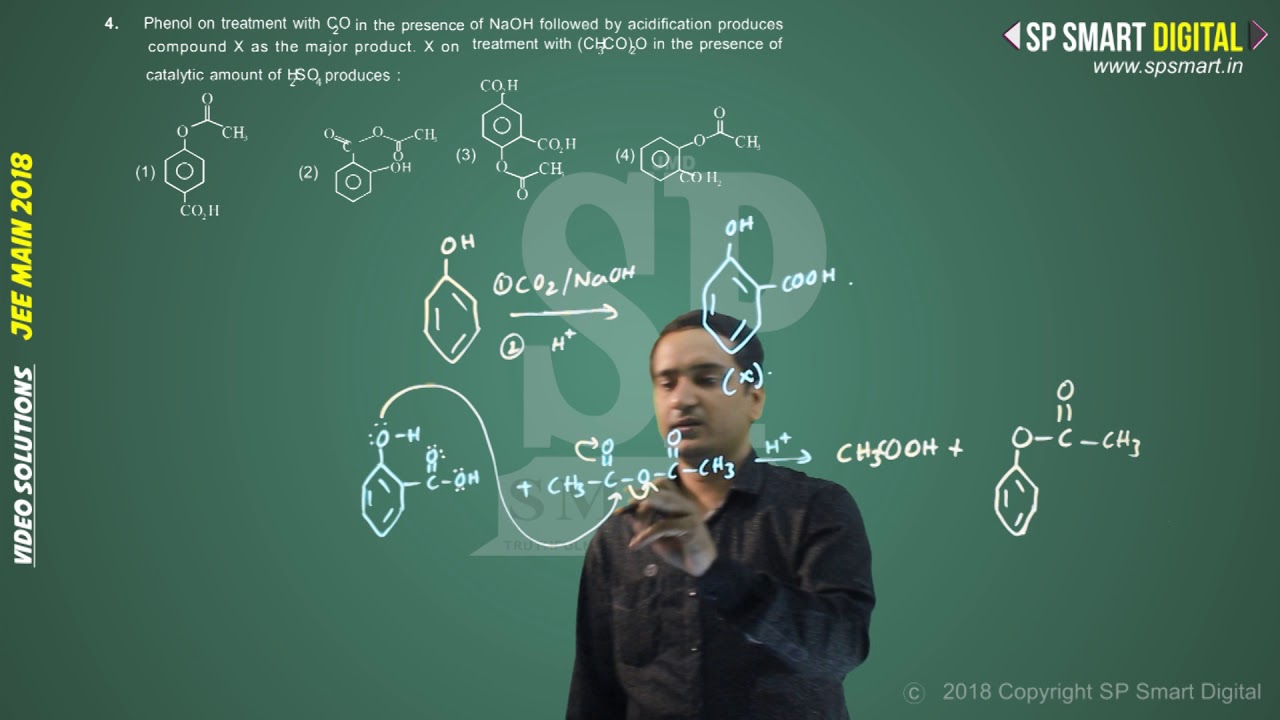 JEE MAIN 2018 CHEMISTRY SOLUTIONS in HINDI ||  BY SP SMART