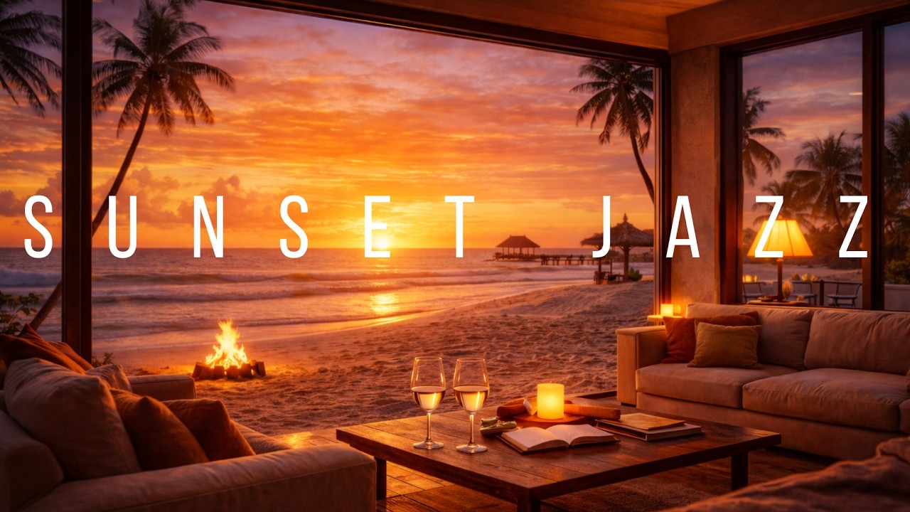 Beach Sunset Jazz — Relaxing Evening Music for Study, Work & Calm Moments
