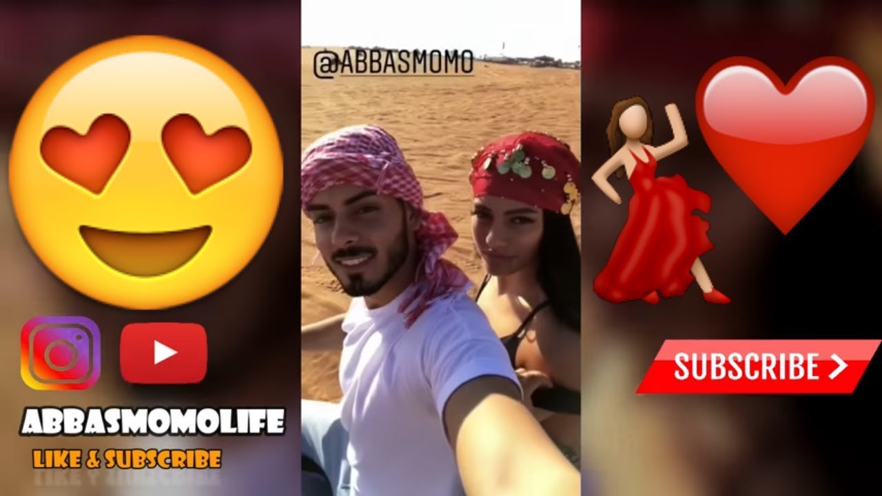 ABBASMOMO AND IVANA SANTACRUZ DESERT SHOOTING IN DUBAI