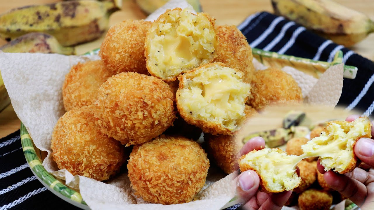Banana Balls Recipe | Banana Cheese Balls | Banana Balls with Cheese Filling