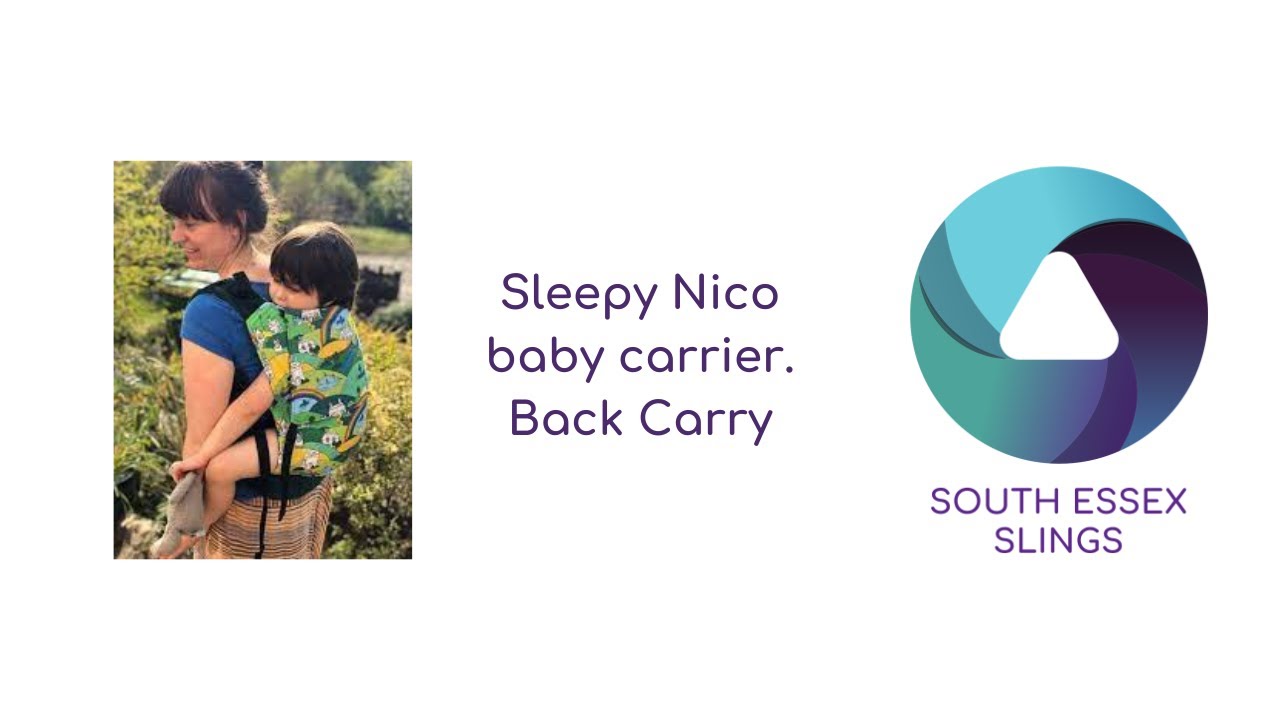 Sleepy Nico back carry with hip scoot.