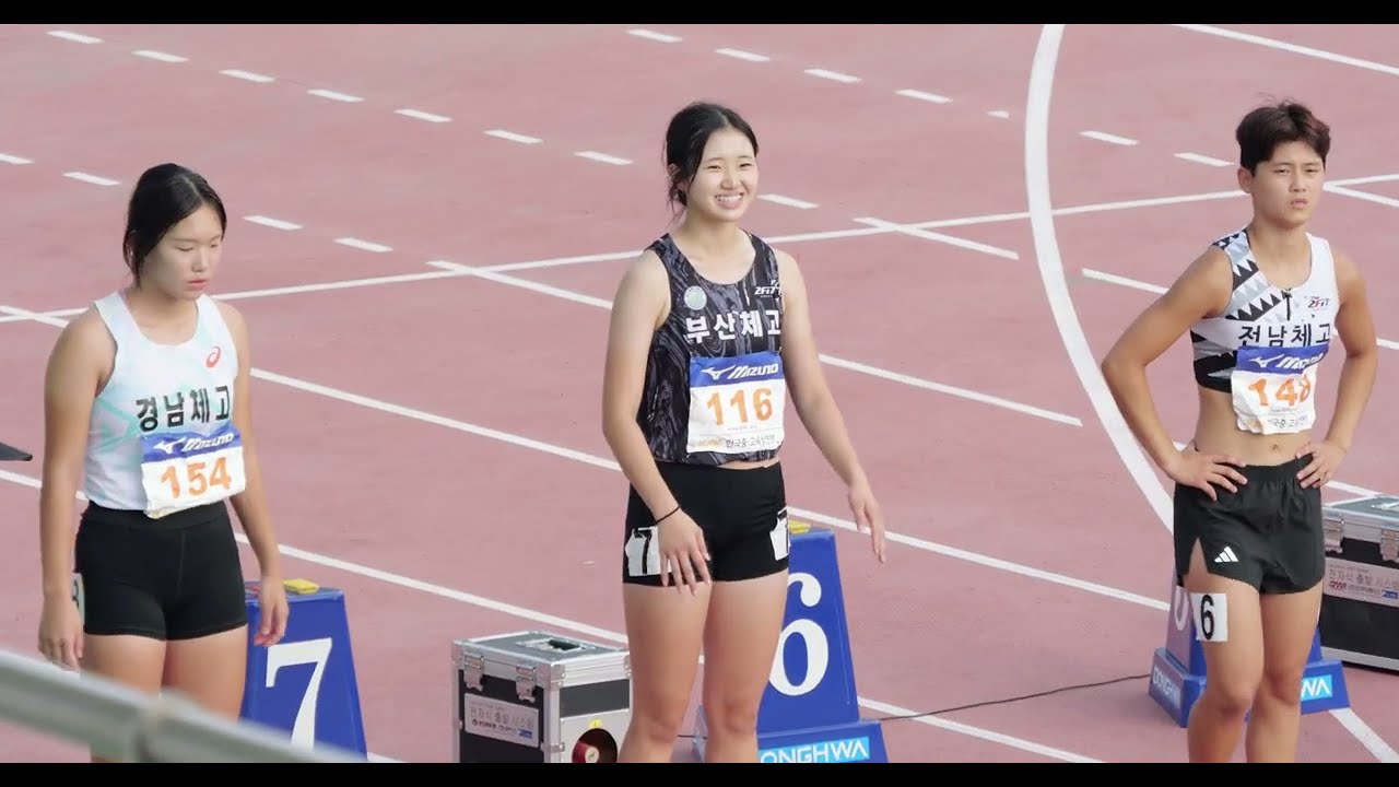 250807 100m 女高1年｜第54回秋季全国中・高等学校陸上競技大会兼第13回秋季全国小学校陸上競技大会
