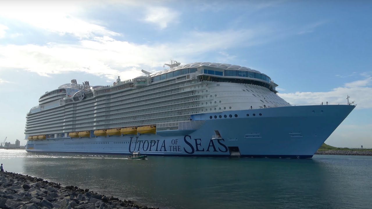 UTOPIA of the Seas First Ever Departure from Port Canaveral!