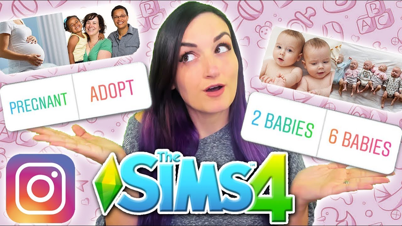 Мои подписчики в Instagram управляют детьми моего персонажа | Sims 4 Challenge