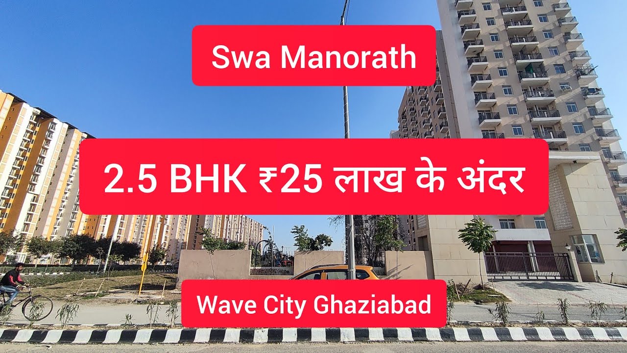 2.5 BHK | Swa Manorath Apartment | Wave City NH 24 Ghaziabad | Under 23 Lakhs | Most Affordable