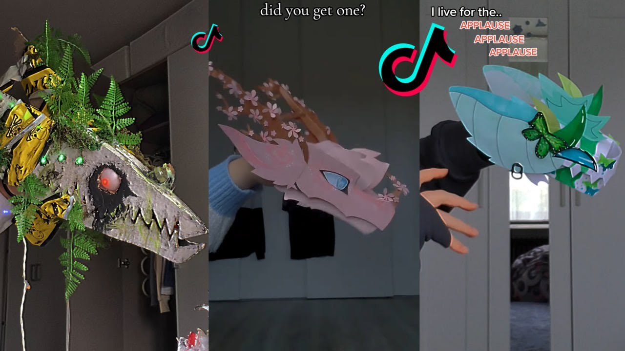 Dragon Puppet Crafts - Paper Dragon TikTok Compilation #385