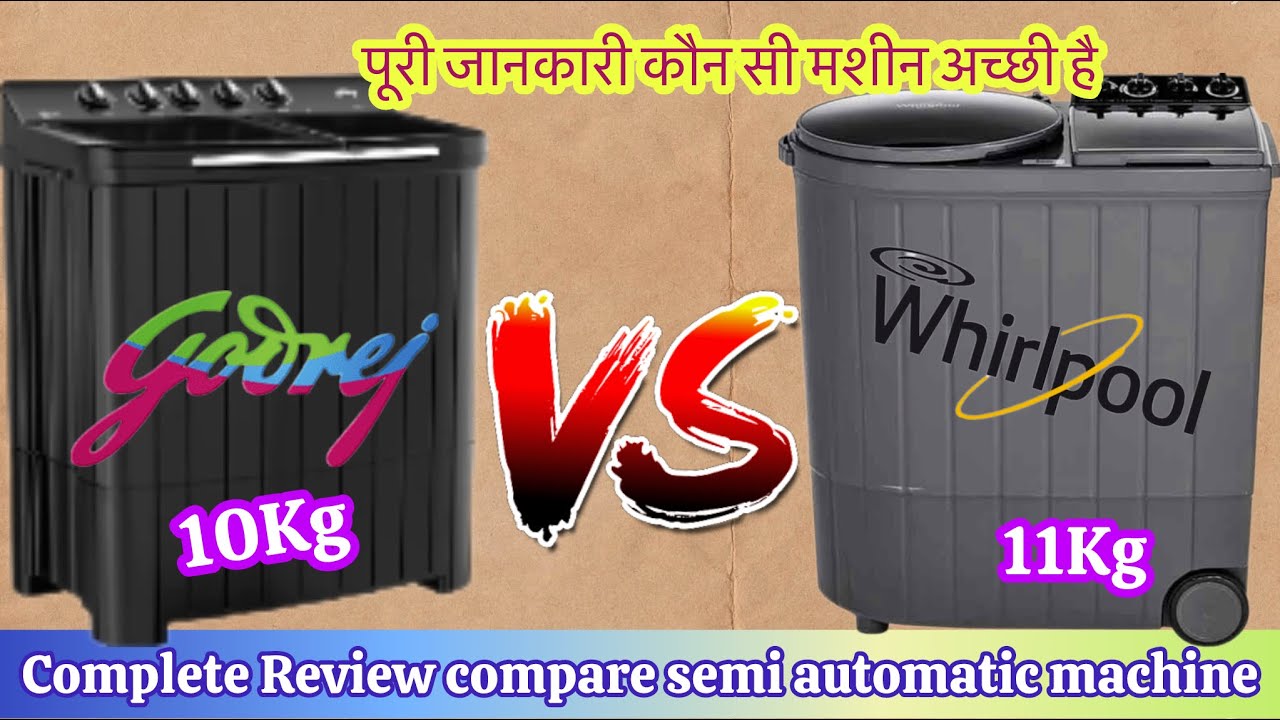 Best semi automatic washing machine 2024 ||Godrej VS Whirlpool which is the best machine for home.?