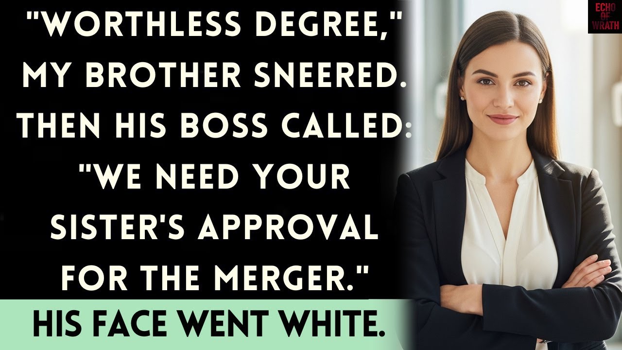 They Said My Degree Was Useless At The Family Dinner—Until They Saw My Client List