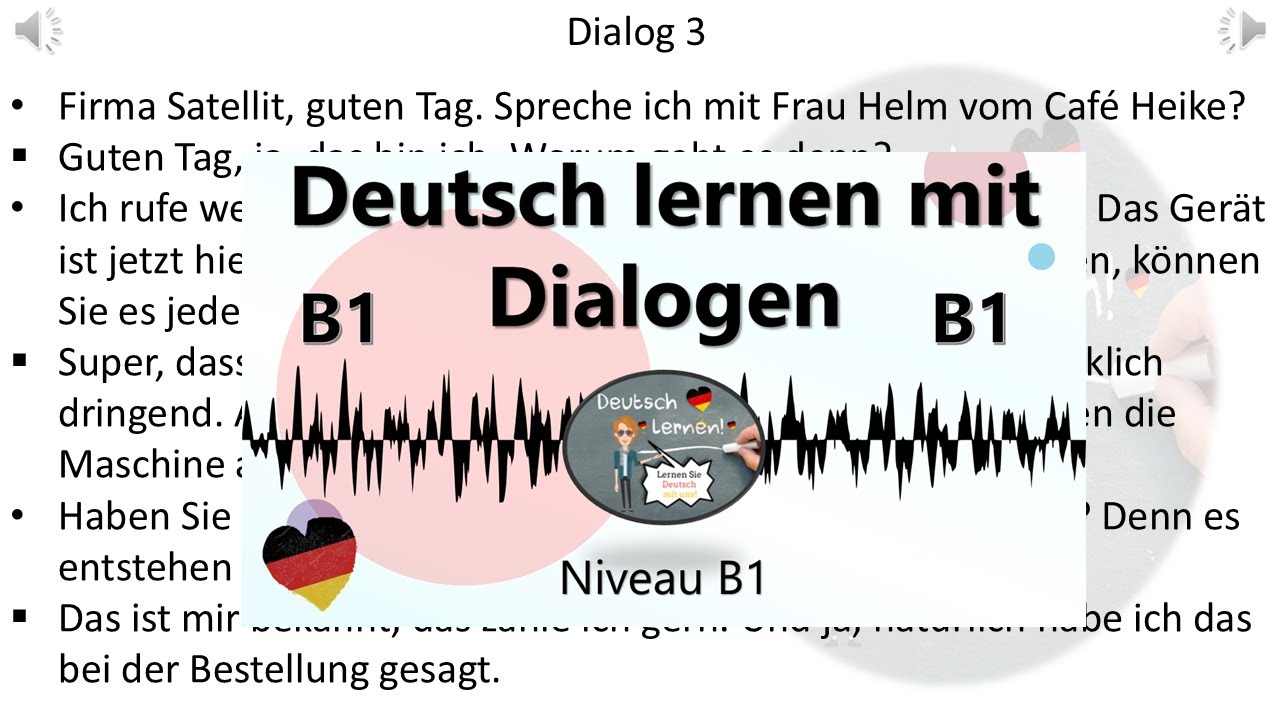 Dialoge B1  | Deutsch lernen durch Hören | 25 |