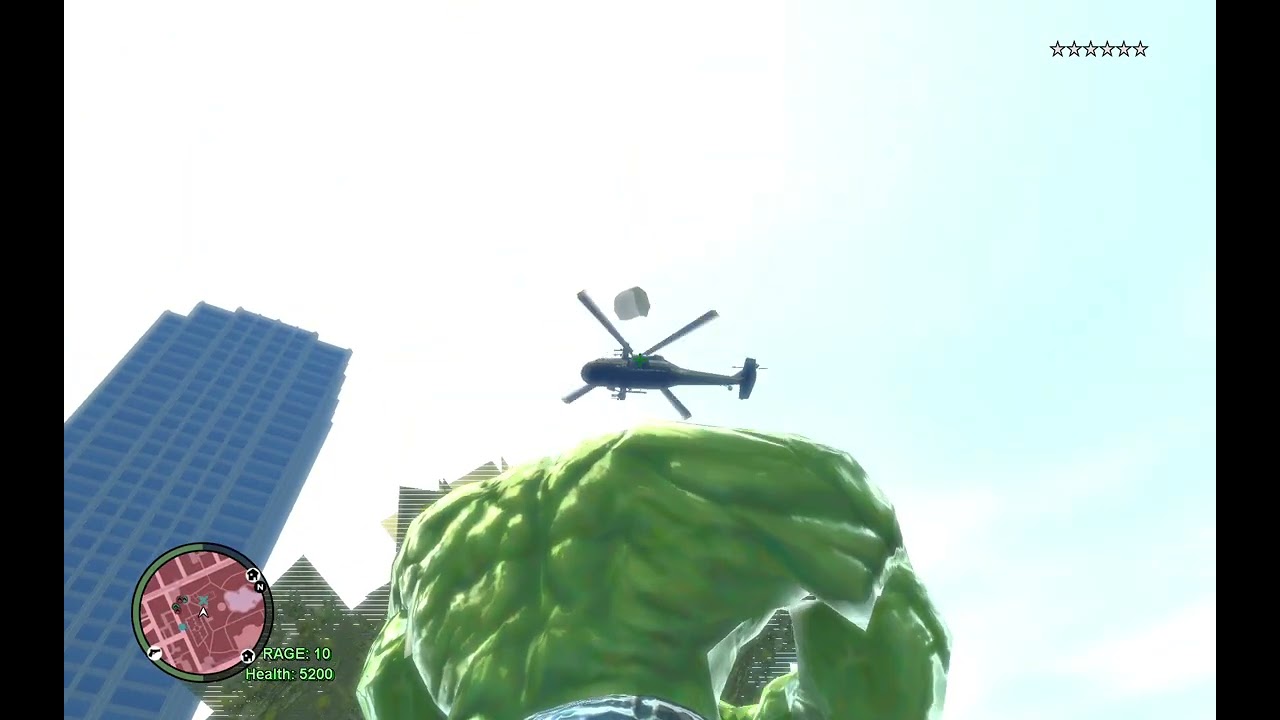 GTA IV Niko and the Hulk's 6 Star Wanted Level Rampage with Crazy Ultimate Chaos and other with Mods
