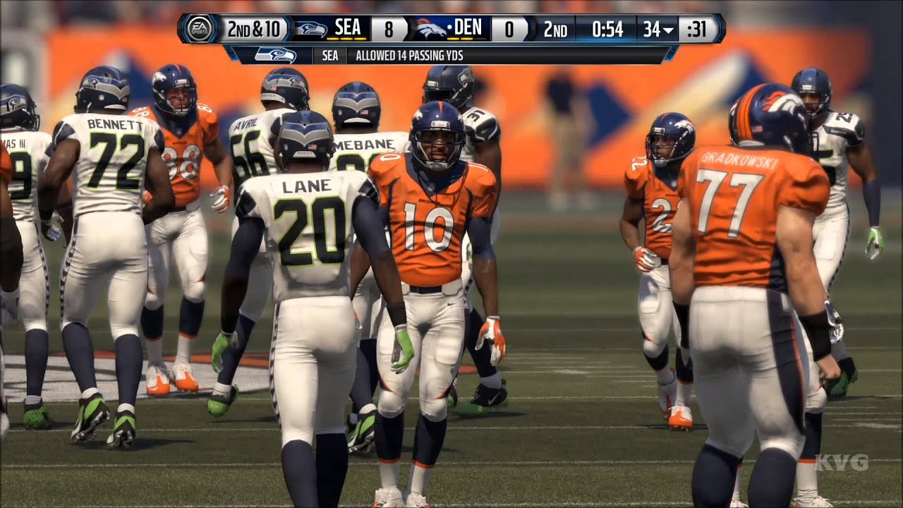 Madden NFL 16 - Seattle Seahawks vs Denver Broncos Gameplay (XboxONE HD) [1080p]