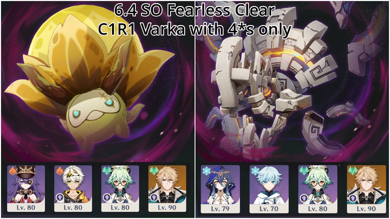 C1R1 Varka clears Mandragora + Automaton with 4*s only | Genshin 6.4 Stygian Onslaught Fearless