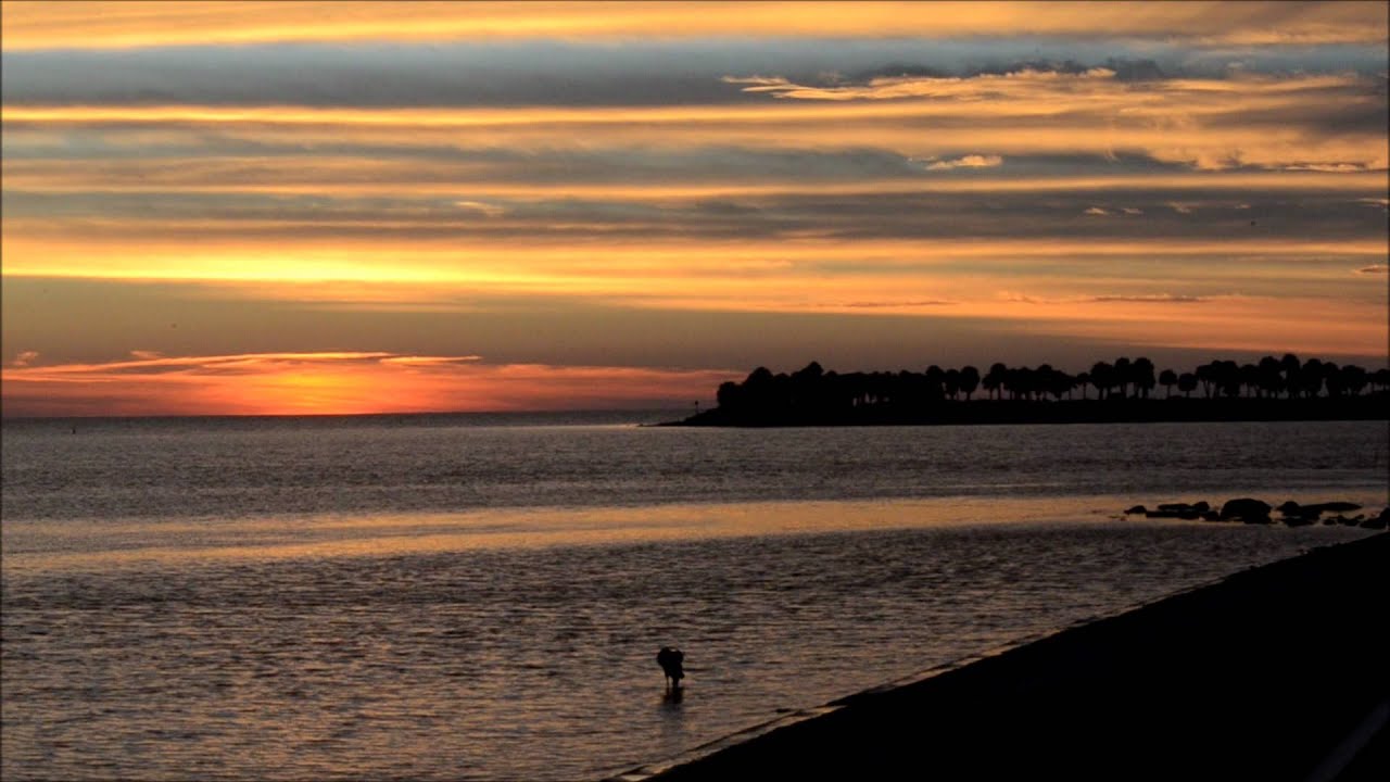 HD 10 Minute Sunset Scenic Still Video Howard Park Beach Florida