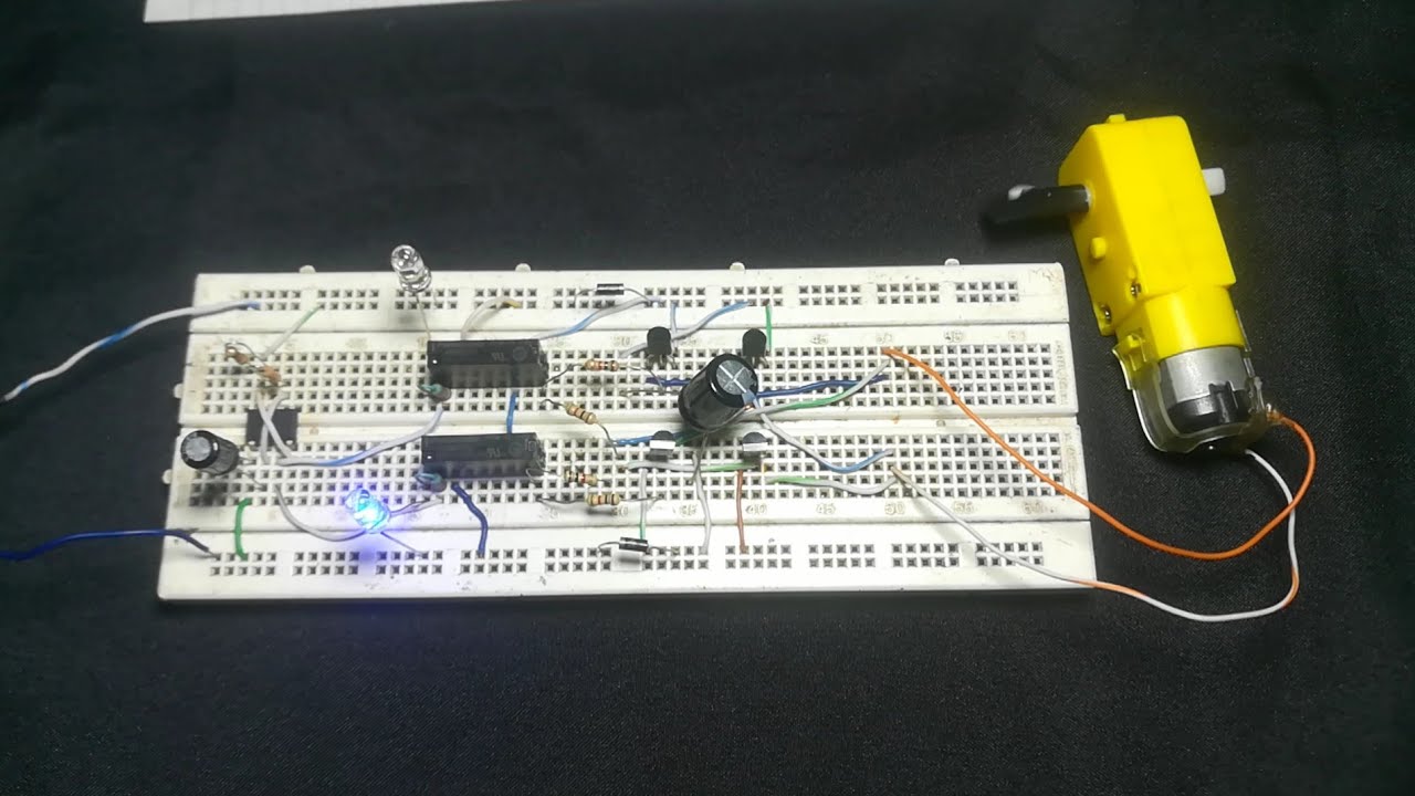 cómo realizar inversor de giro automático para motor DC