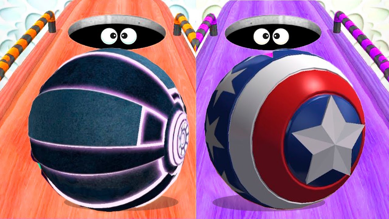 🤖🗽 Cyber vs American Balls - 2 Round Chaos! (Going Balls Reverse Mode)! Race 1087