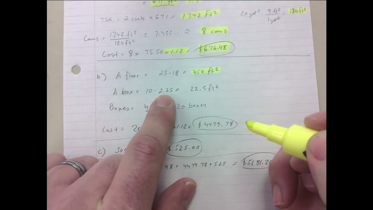 RENOS AC - WHITEBOARDS CORRECTION, SURFACE AREA, COST, GST ONLY, CAN, BOXES, COATS, ETC.