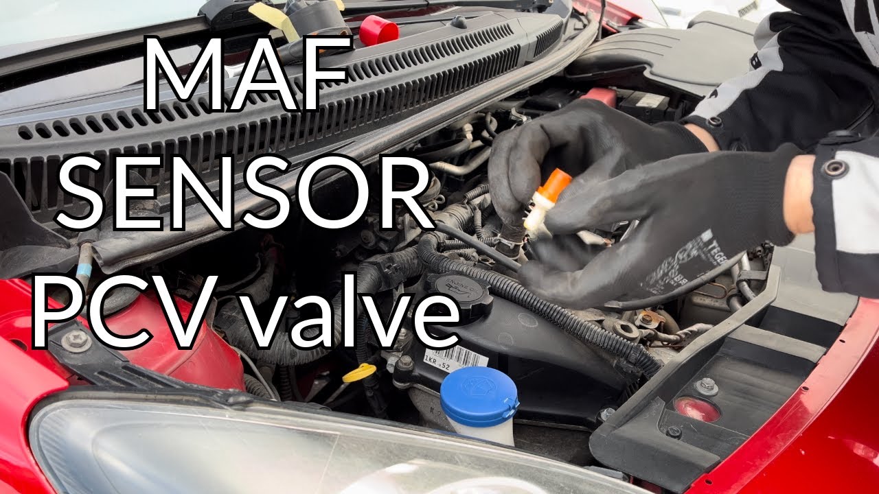 Clean Toyota maf sensor and PCV valve outside in winter