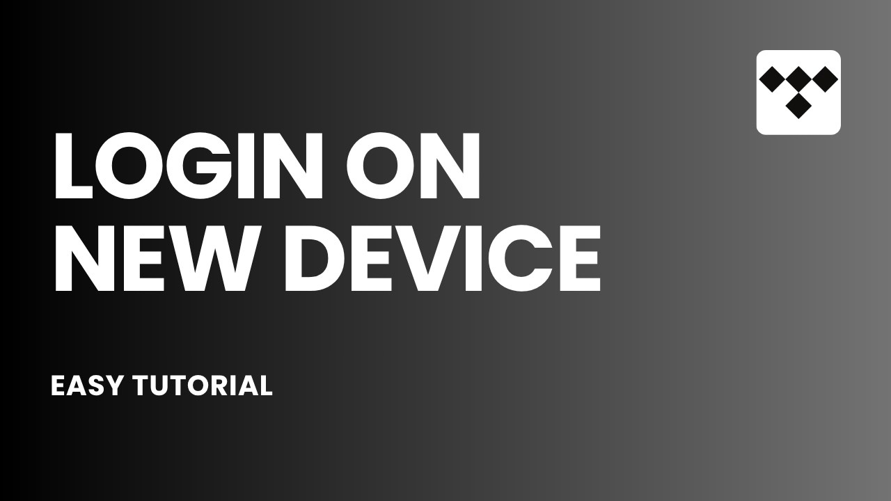 How to Login to Tidal Account on New Device