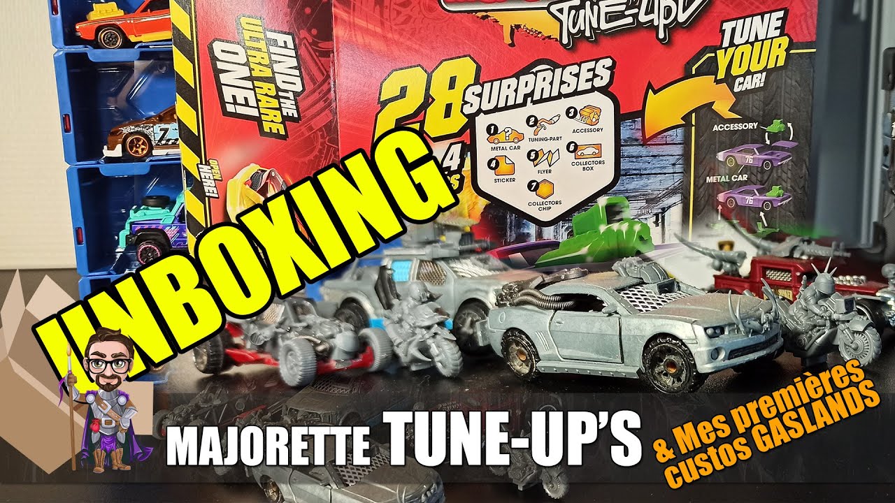 Unboxing Majorette Tune-Up's et mes premières customisations pour Gaslands