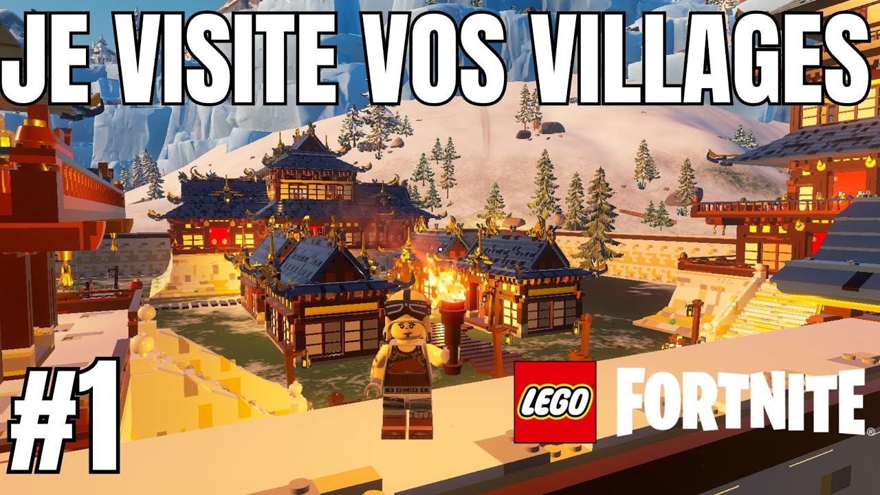 JE VISITE VOS VILLAGES LEGO FORTNITE ! (il y a des pépites)