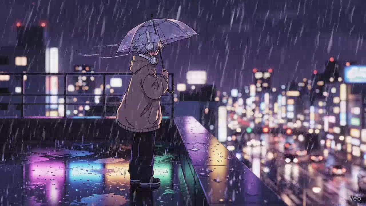🌙 Late Night Study Music | 🎧 Lofi Hip Hop for Focus, Sleep & Calm | Rain Stream | The Japanese Town