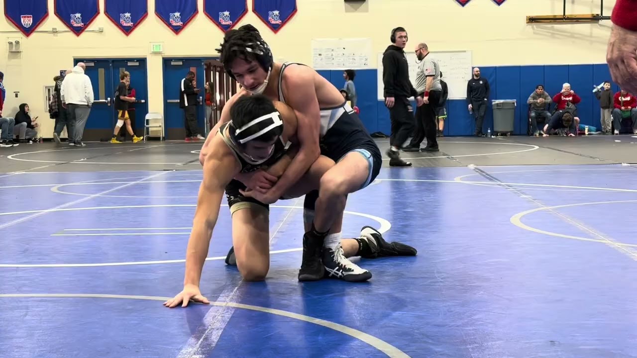 Jared wrestles 1 @ 150 lbs