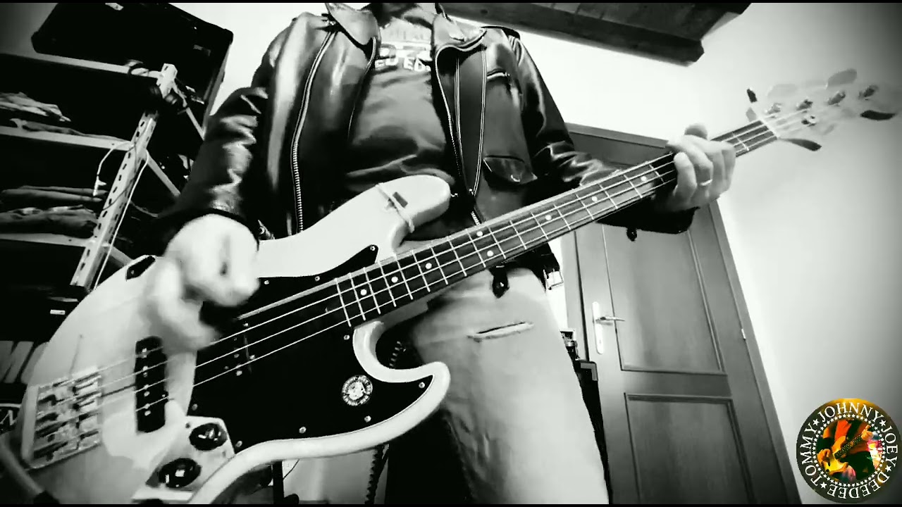 Ramones - The kkk took my baby away * bass cover without guitar