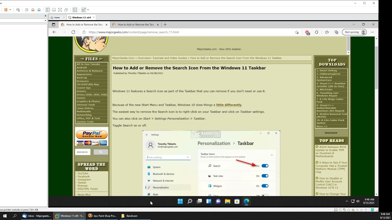 How to Remove Search, Chat, Widgets, or Task View From the Windows 11 Taskbar