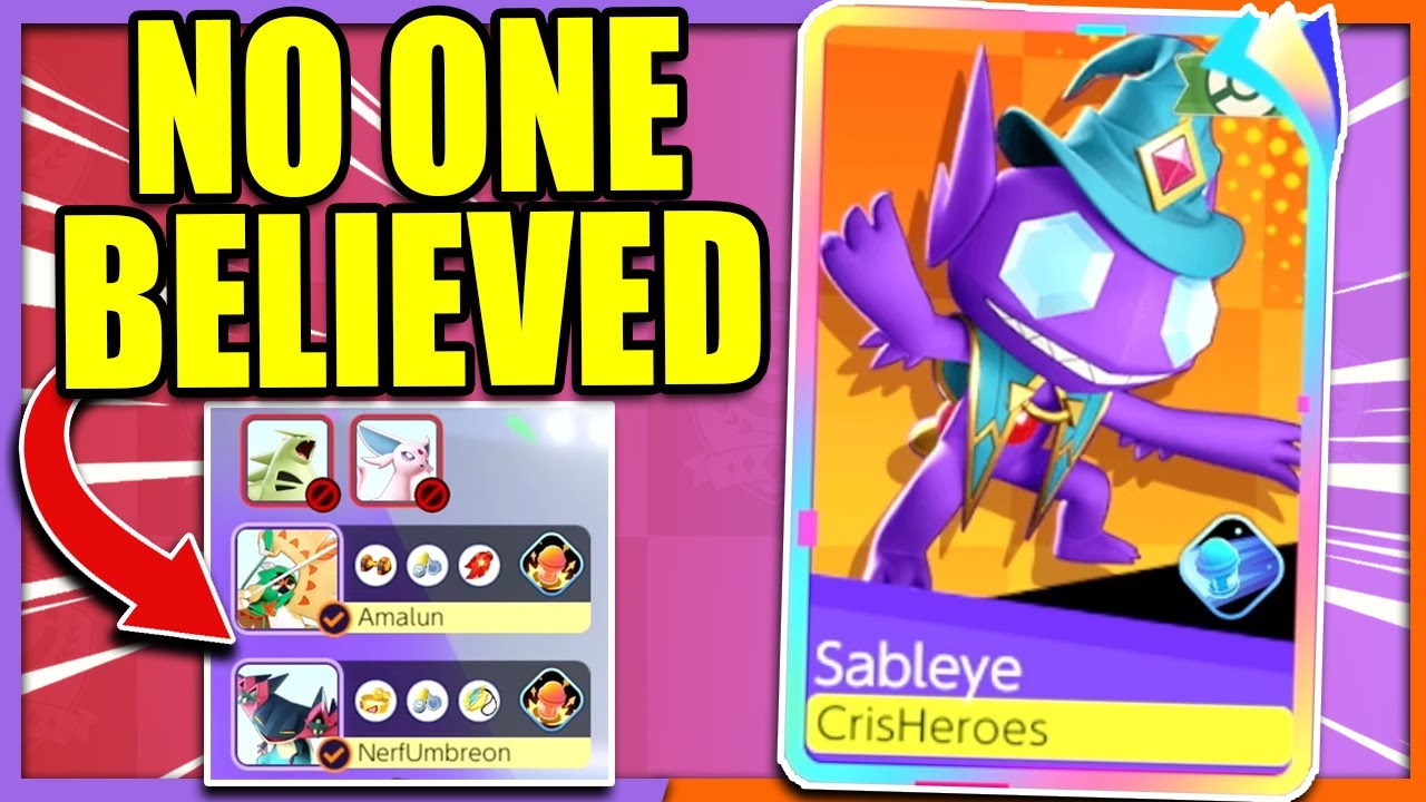 My TRIO didn't Believe in my SABLEYE and I didn't Believe in their FIRST PICKS | Pokemon Unite