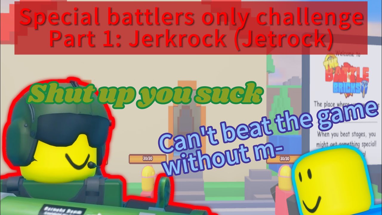 Special battlers only challenge: Jetrock bossfight