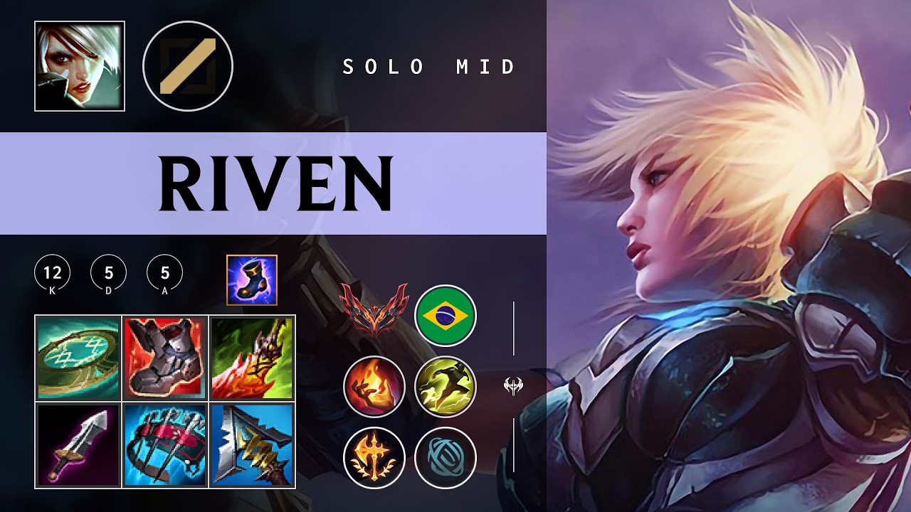 Riven Mid vs Yasuo - BR Grandmaster Patch 26.04