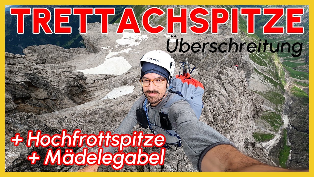 Trettachspitze Bergtour + Hochfrottspitze + Mädelegabel (Überschreitung aller Gipfel an einem Tag)