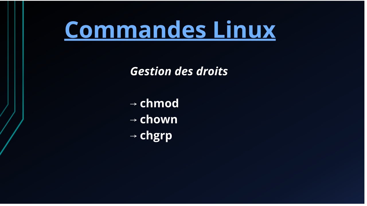 #12 Commandes Linux - Gestion des droits