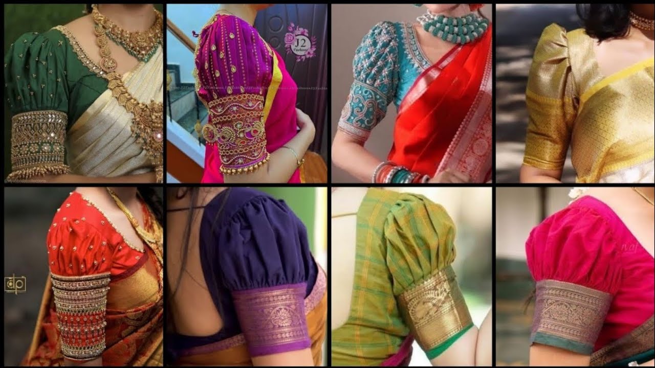 🌸 Latest Puff Blouse Sleeves Design 💕 | Stylish & Trendy Look 👗✨✨ New Puff Blouse Sleeves