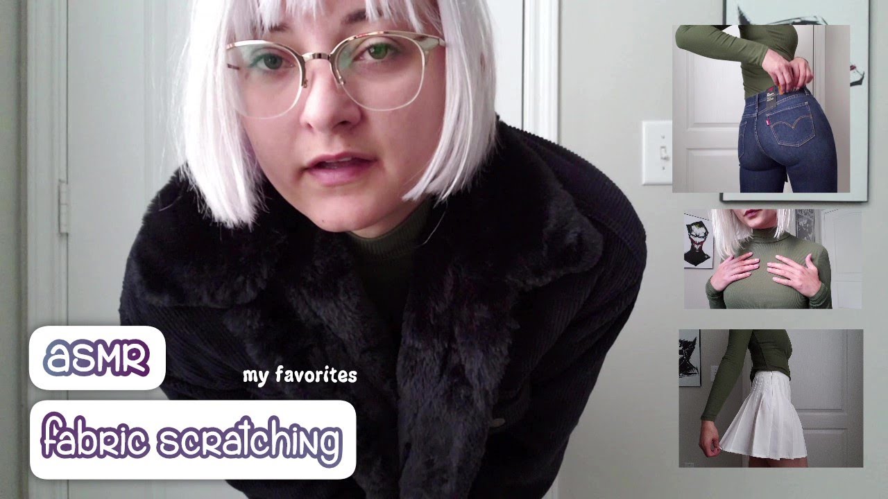 ASMR | Fabric Scratching MY FAVORITES Featuring Mixed Fabrics w/ Whispered Rambling & Hand Rubbing
