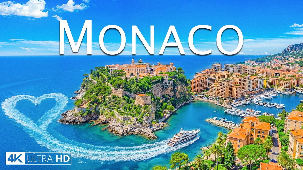 MONACO 4K DRONE FOOTAGE | Riviera Luxury, Superyachts & Timeless Elegance 🛥️✨