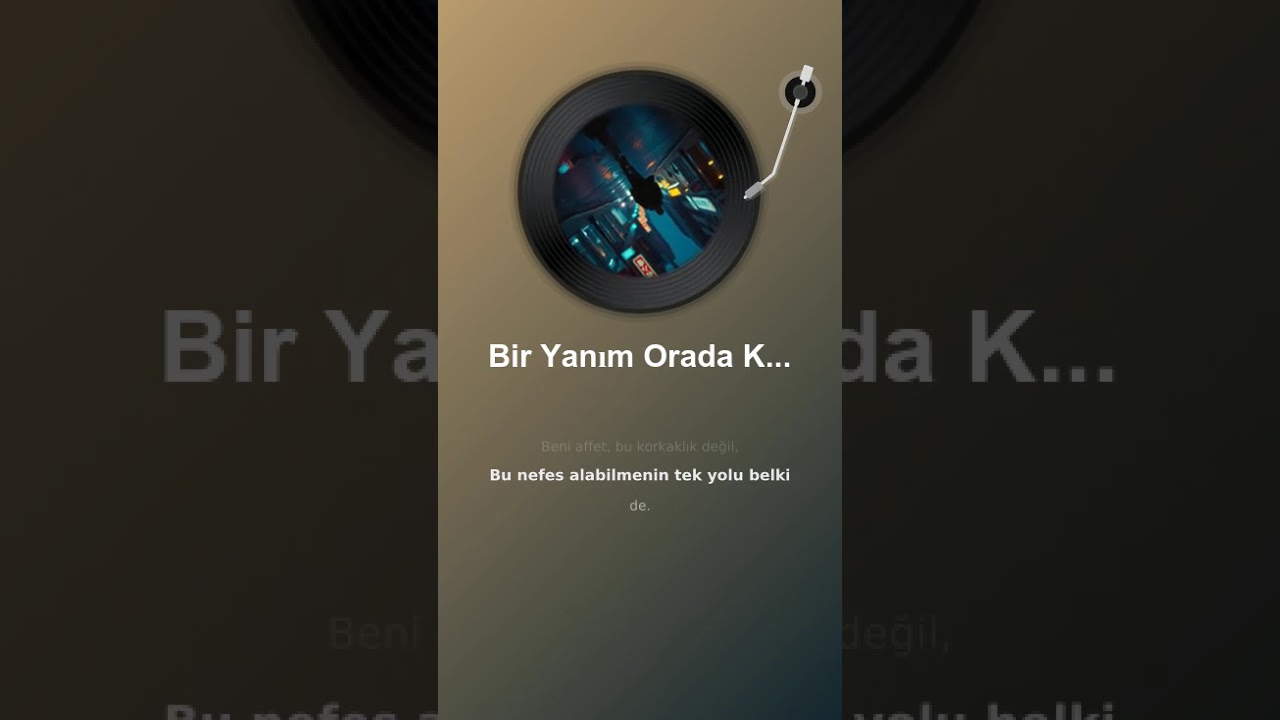 Bir Yanım Orada Kaldı - LYRICS