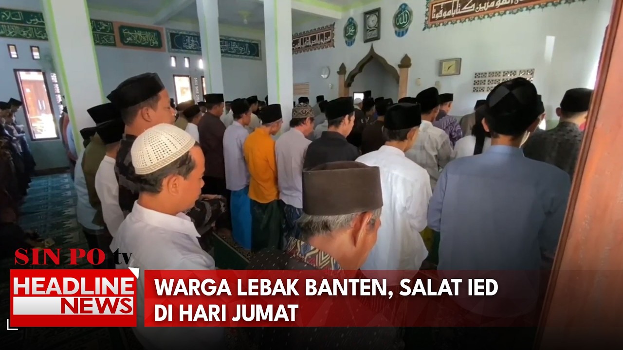 Warga Lebak Banten, Salat Ied di Hari Jumat