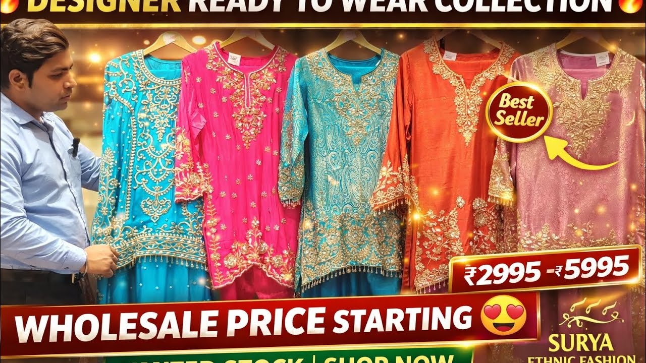 Surya Ethnic Fashion का नया धमाका 💥 Designer Collection सिर्फ होलसेल में!