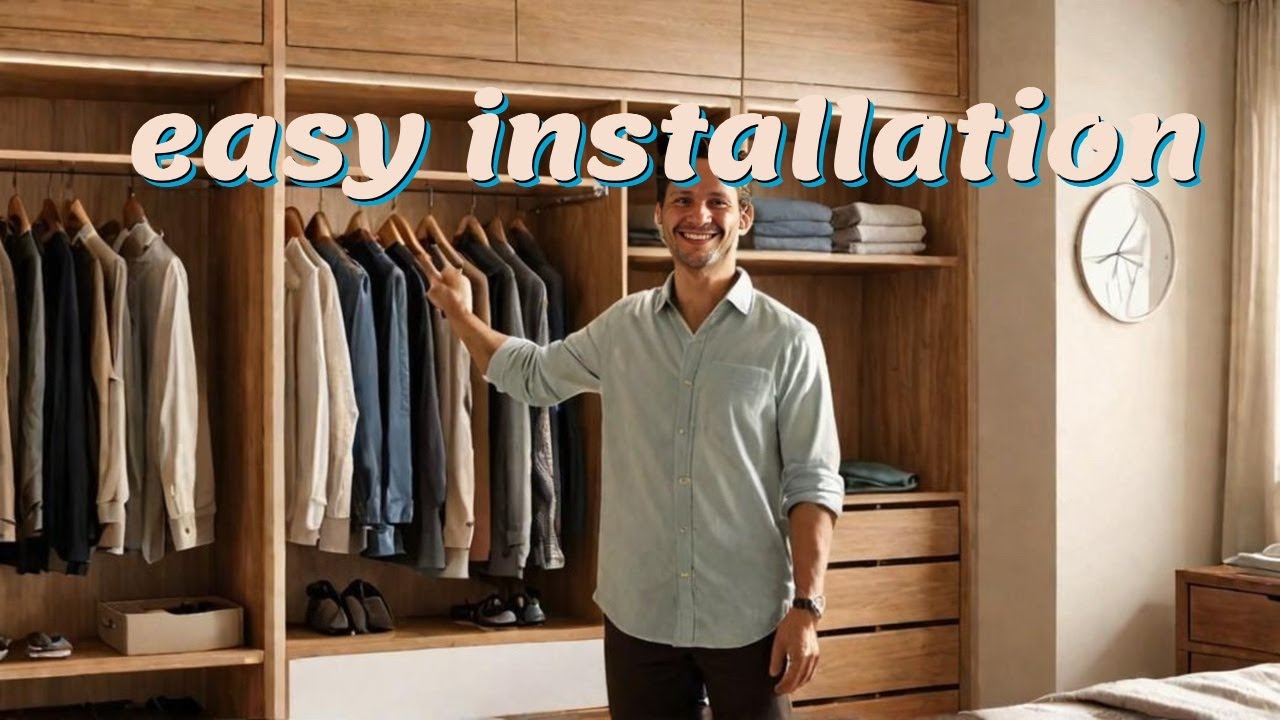 How To Install A Simple Wardrobe System (DIY)