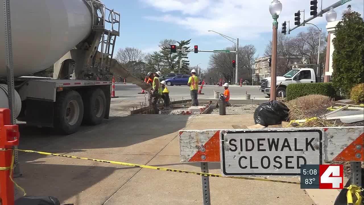 Traffic calming measures underway along Kingshighway in the Central West End