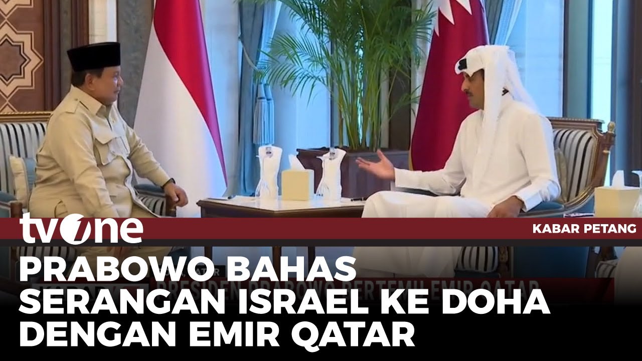 Dukung Kedaulatan Qatar Pasca Serangan Israel, Presiden RI prabowo Bertemu Emir Qatar | tvOne