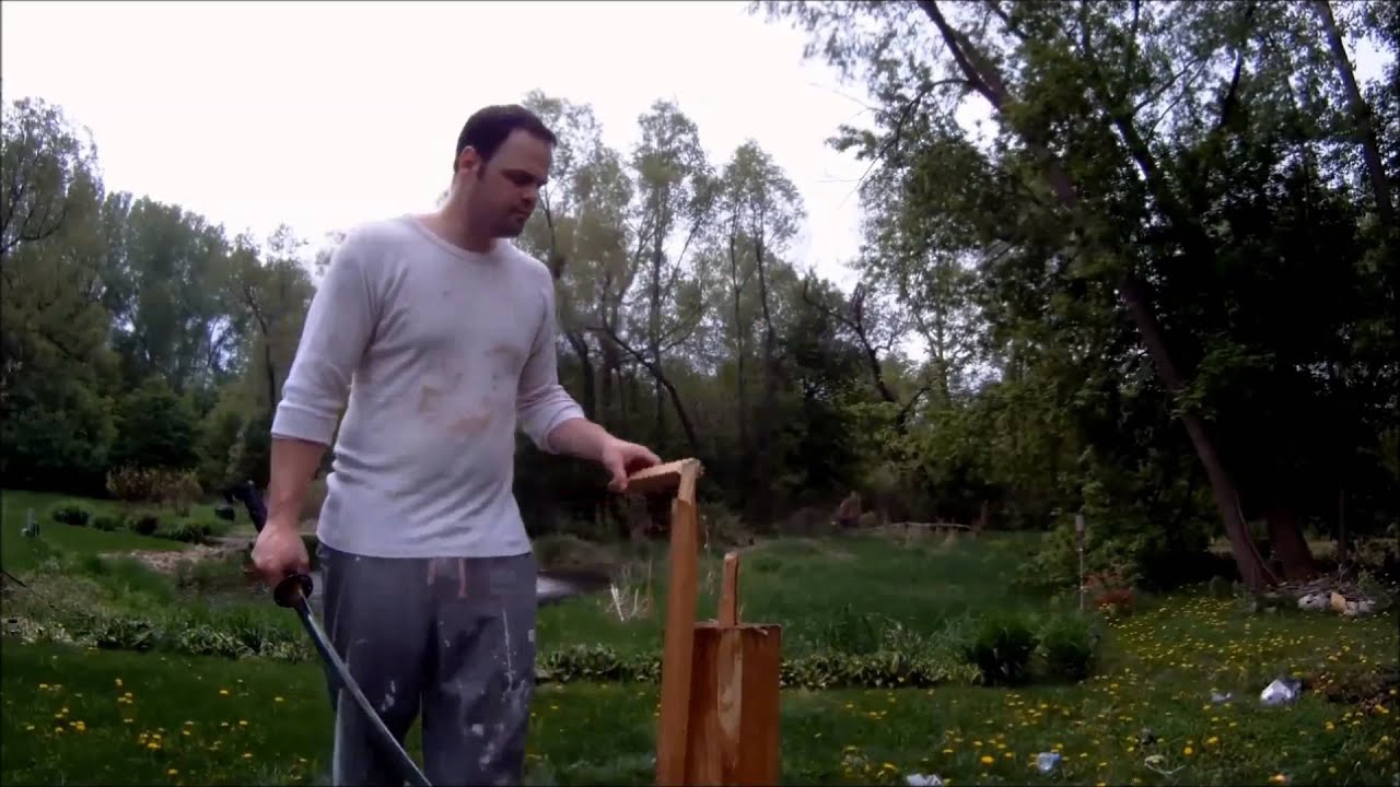 Ronin Katana Dojo Pro #14 Destruction Testing - Breaking a $300 Samurai Sword