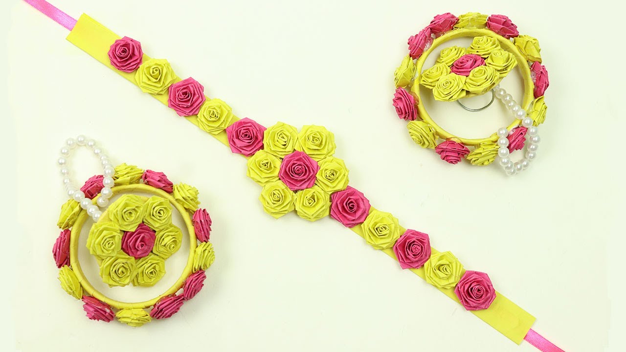 RADHA KRISHNA Hand Ring & Choker Necklace Set / DIY Radha Krishna Ornaments / Rose Jewellery Craft..