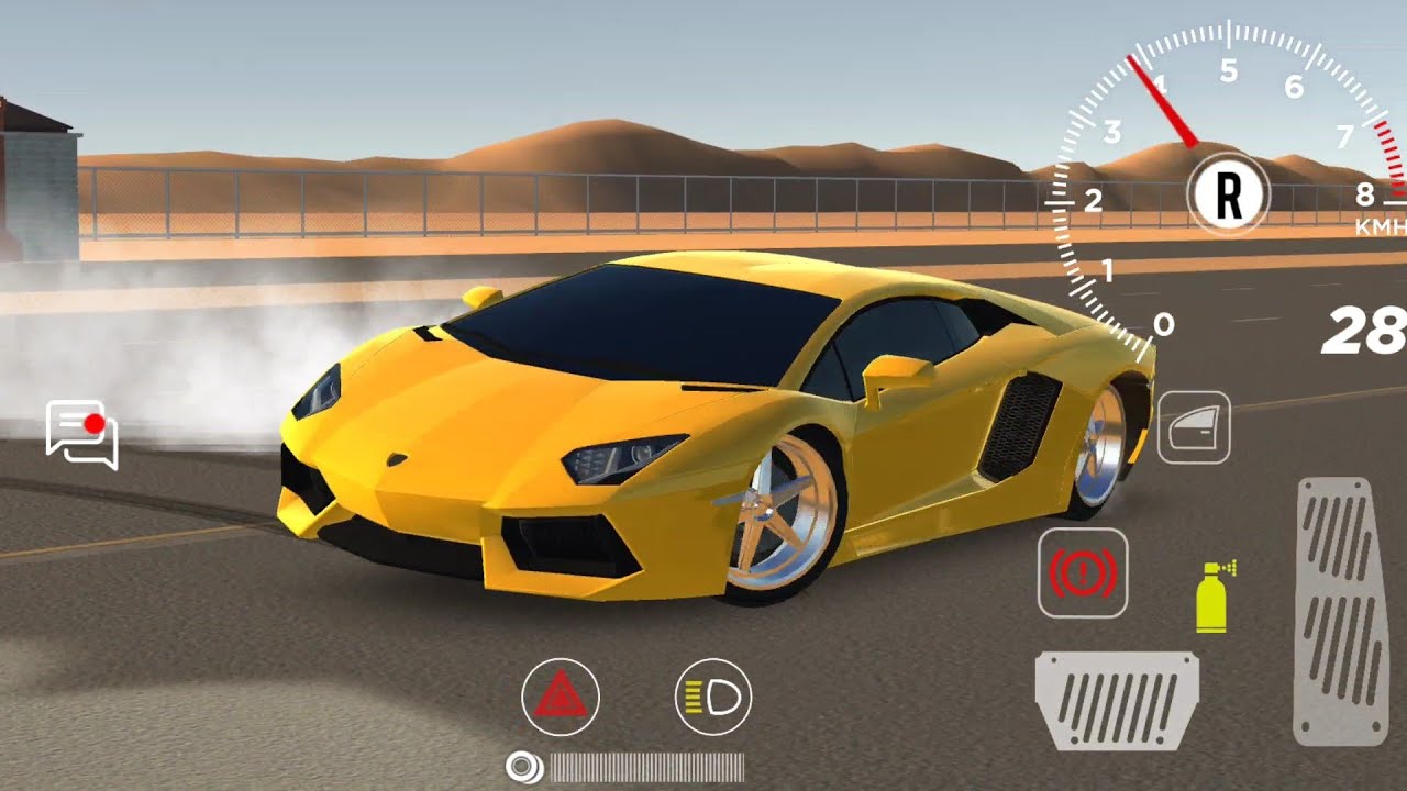 العاب سيارات تفحيط سيارات هجوله (لمبرجيني) مع شيله كفو كفو بطيئ في لعبة هجوله | محاكي حوادث سيارات