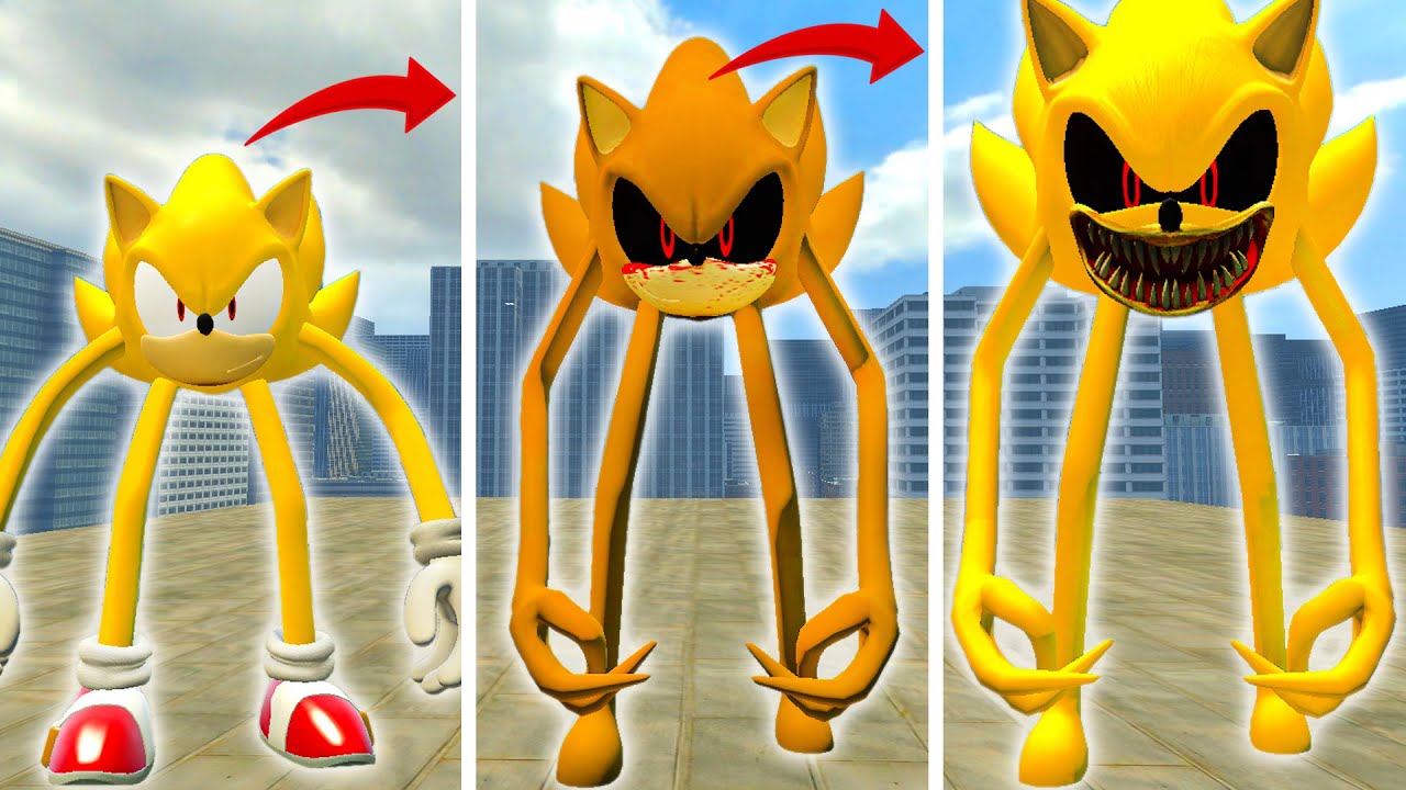 ALL EVOLUTION SUPER SONIC SMILEY vs SUPER SONIC EXE vs SONIC SUPER SMILEY'S AND OTHER In Garry's Mod