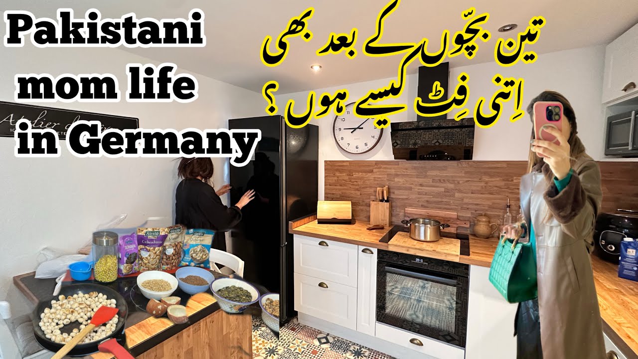 How I Stay Fit & Healthy in Winter | Panjiri Recipe | Pakistani Mom in Germany Routine Vlog